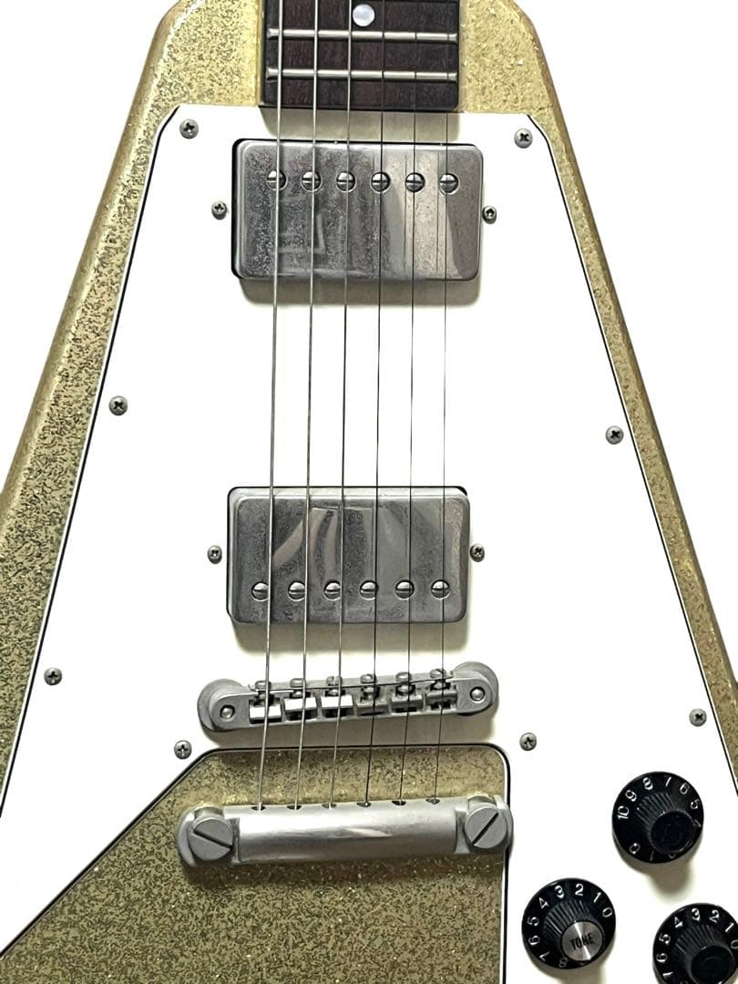 激レア　burny LV-115KK フライングV ラルク　ken ピンクエレキ