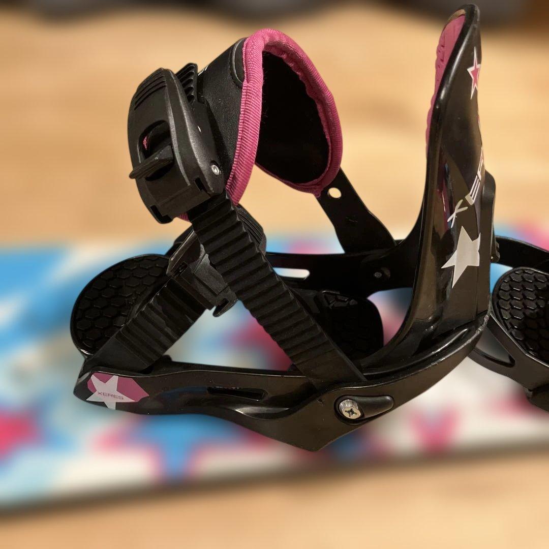 XERES 子供用スノーボードビンディングセット　板98センチ