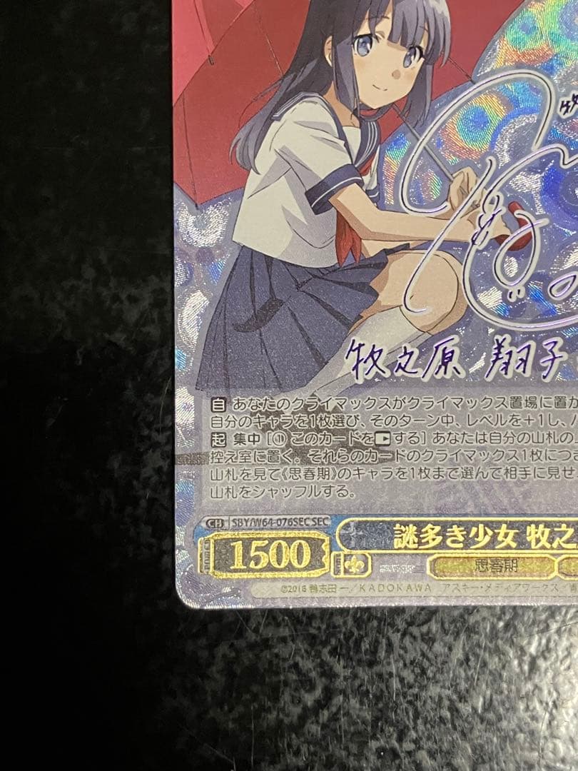 ヴァイスシュヴァルツ 謎多き少女 牧之原翔子 SEC