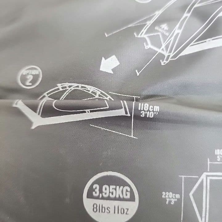 3人用テント Quechua Quick Hiker3 FLESH&BLACK