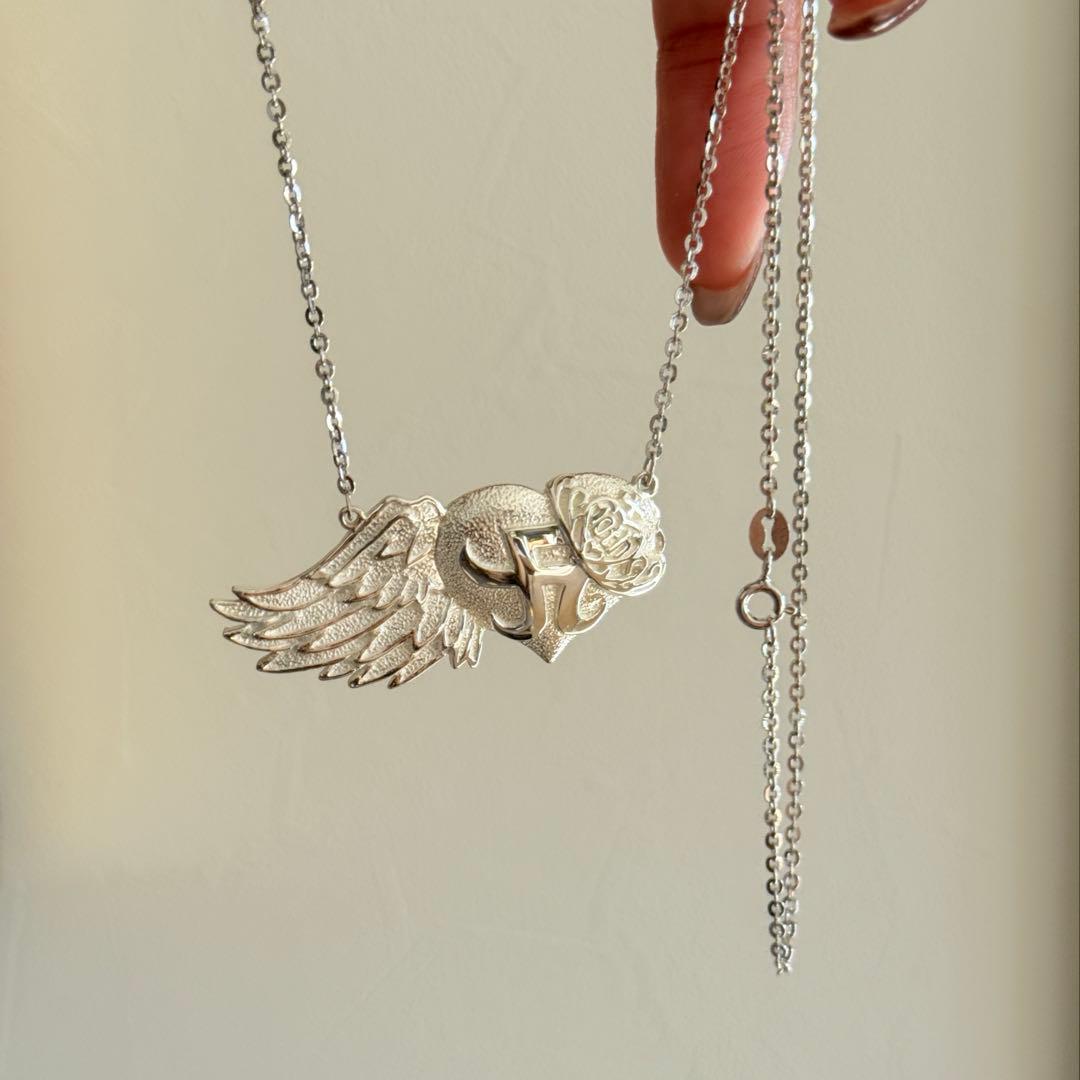 新品★シルバー925浜崎あゆみ10周年ロゴネックレス