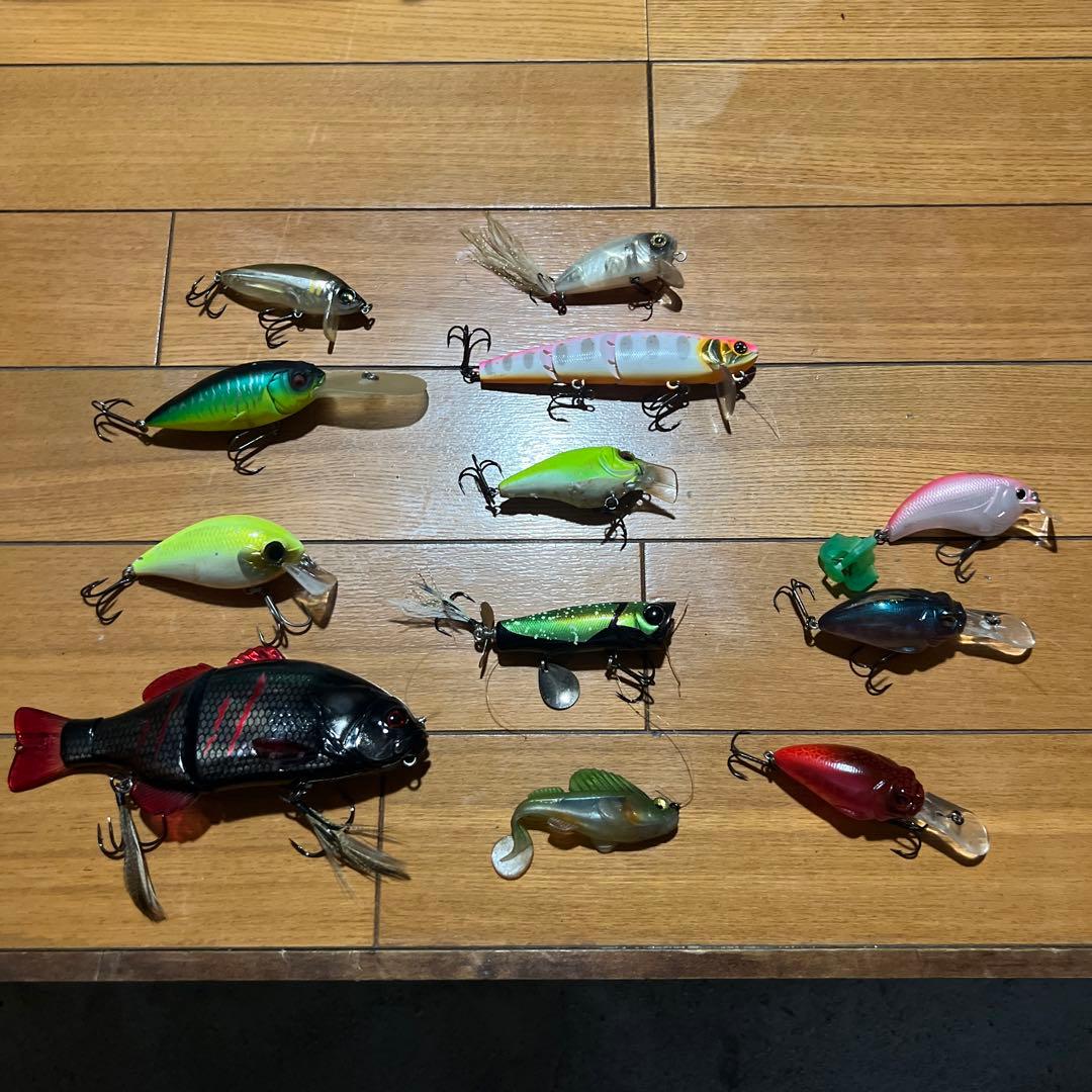 あざらしまるバック、ルアー多数