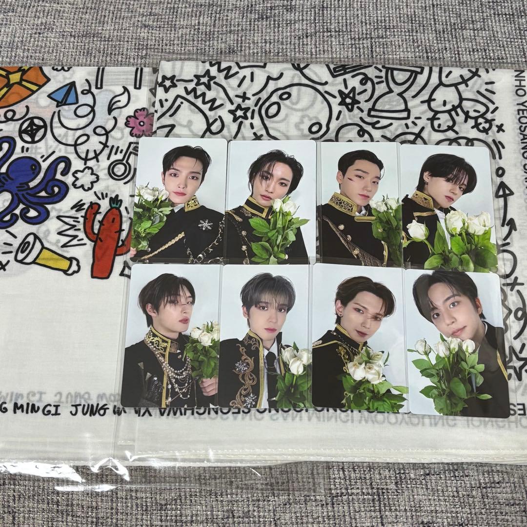 ATEEZ exhibition 東京限定 ハンカチ トレカセット コンプセット