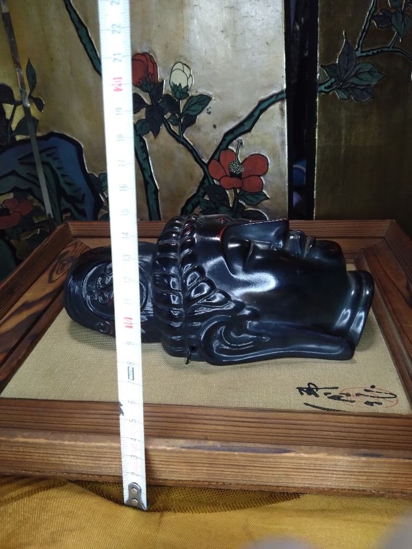 薬師寺観音菩薩面 壁掛け　インテリア