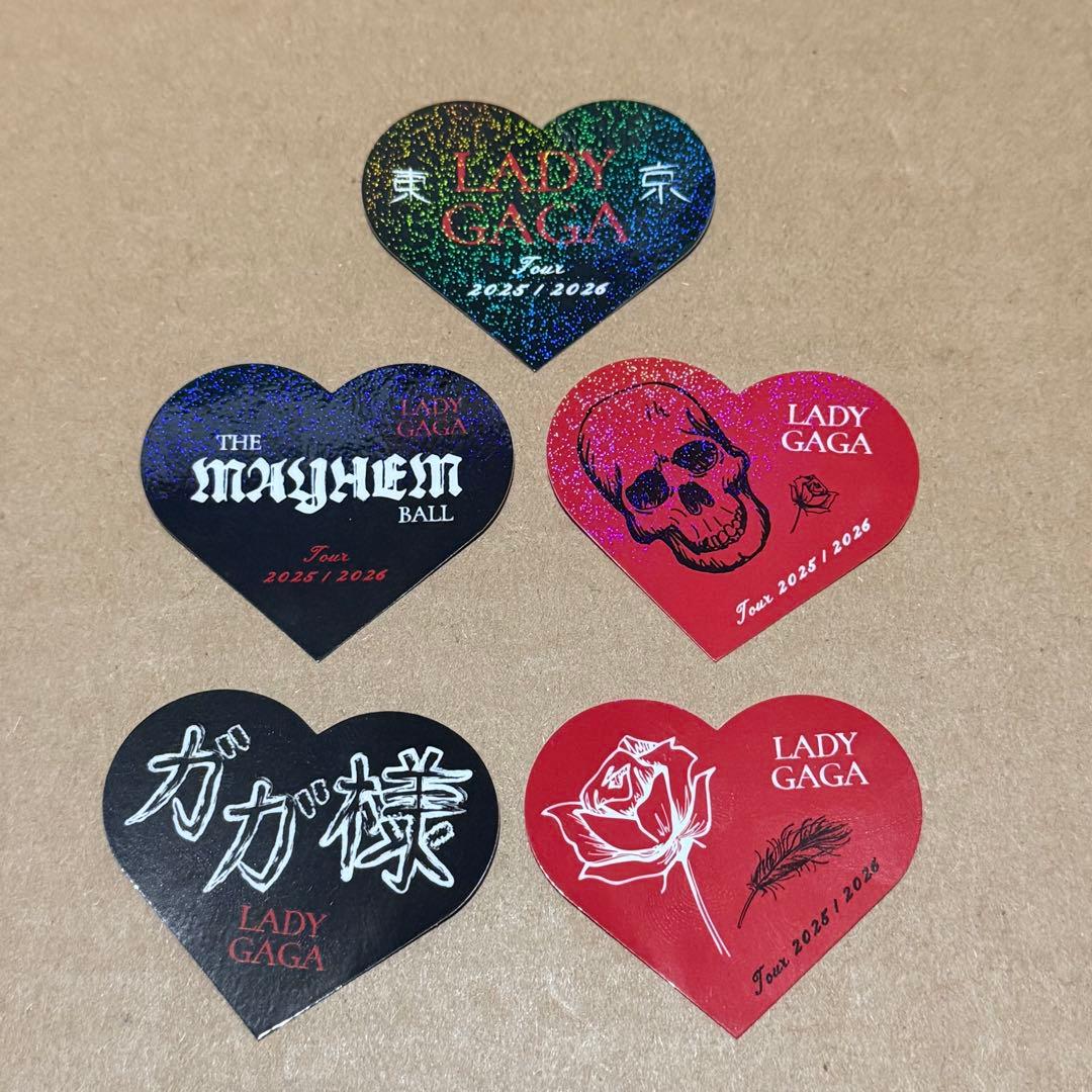 レディーガガ　ホログラム　ステッカー　5種　メイヘム　日本限定　LADYGAGA