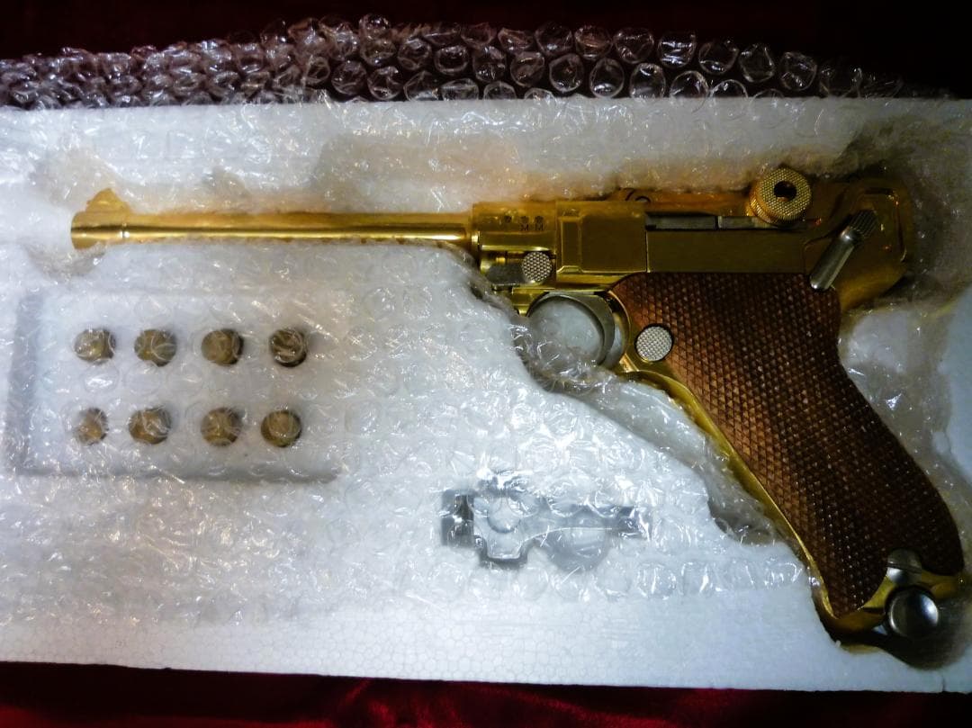 マルシン ルガー P08 MARINE Luger 木製グリップ金属モデルガン