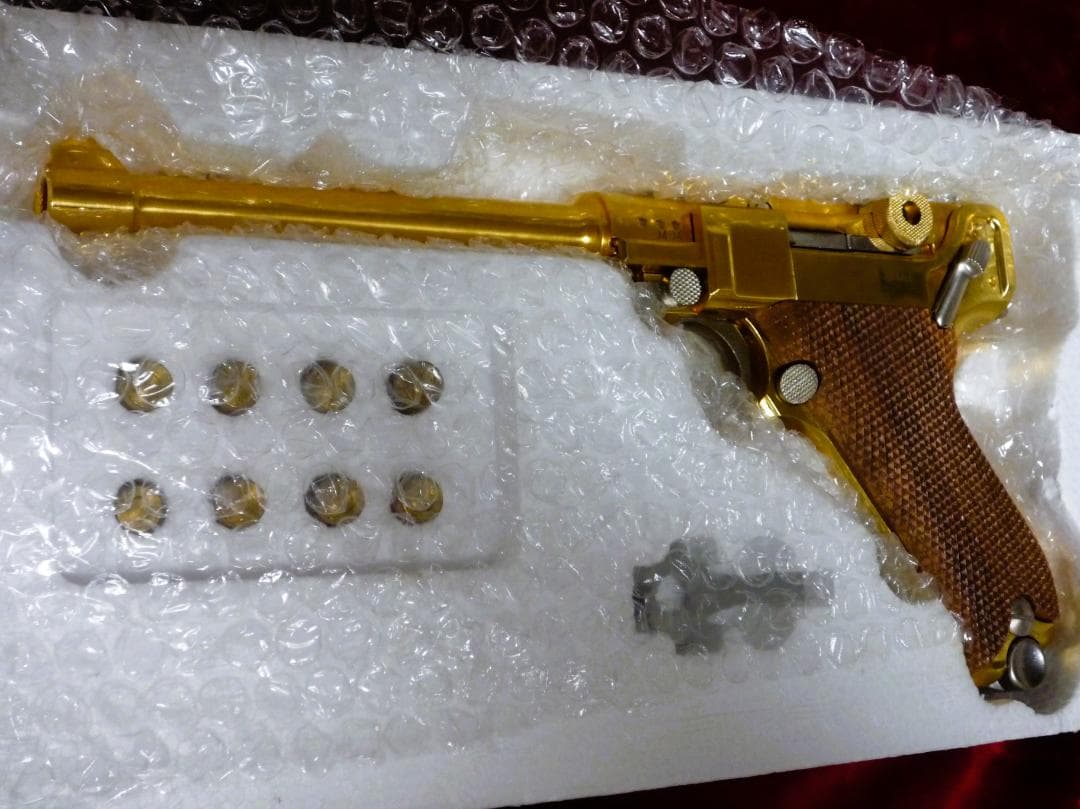 マルシン ルガー P08 MARINE Luger 木製グリップ金属モデルガン