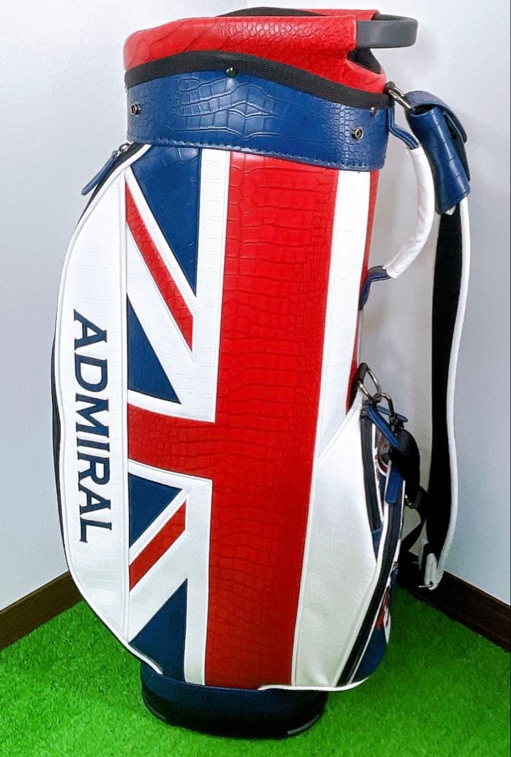 美品　アドミラル　クロコ　型押し　高級　キャディバック