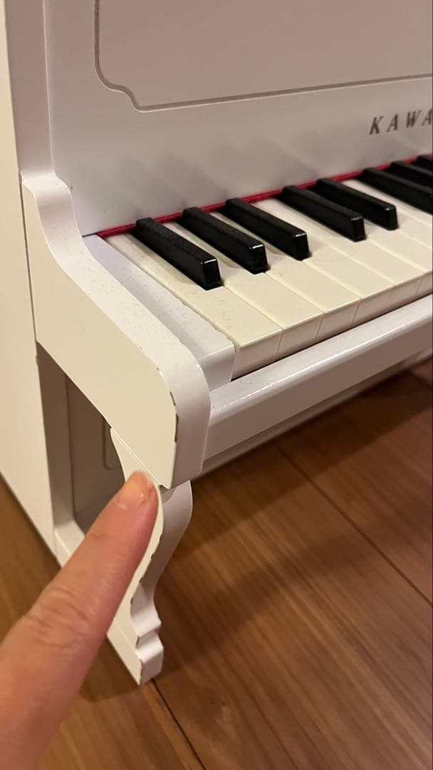 期間限定値下げ【美品】カワイ　アップライトピアノ　ミニピアノ　ホワイト