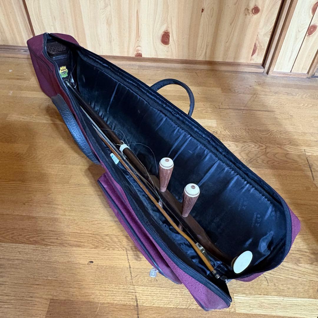 【ケース付き】二胡 木製 六角形ボディ