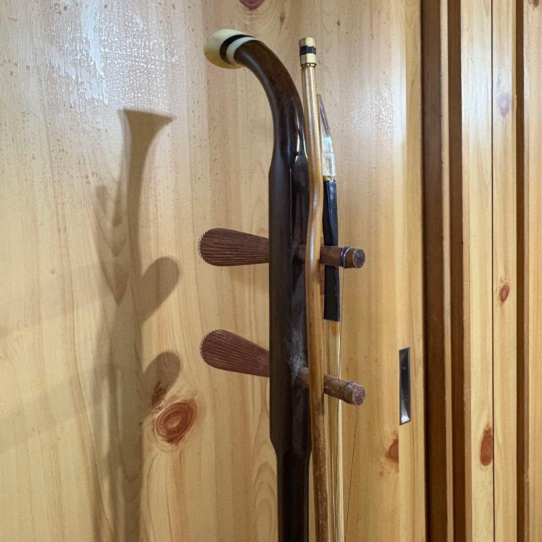 【ケース付き】二胡 木製 六角形ボディ