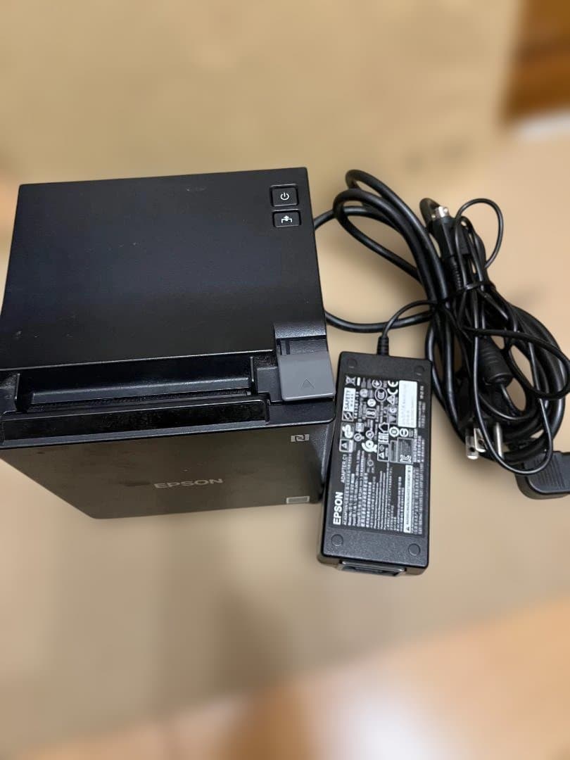通電確認 EPSON TM-m30 M335B レシートプリンター+純正コード