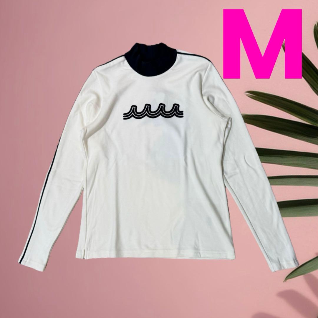 【新品】ムータマリン　ゴルフ　レディース　モックネック　ホワイト　Mサイズ