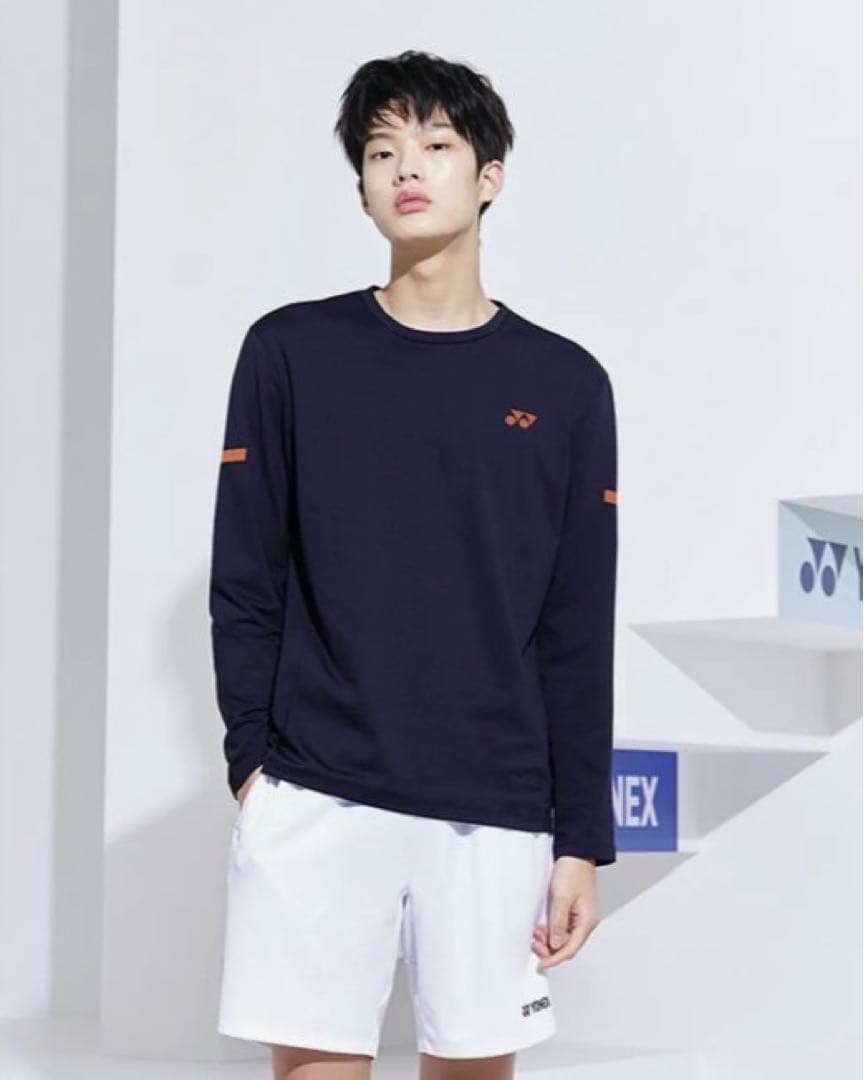 【韓国YONEX】ネイビーロンティー（ラケットスポーツ）