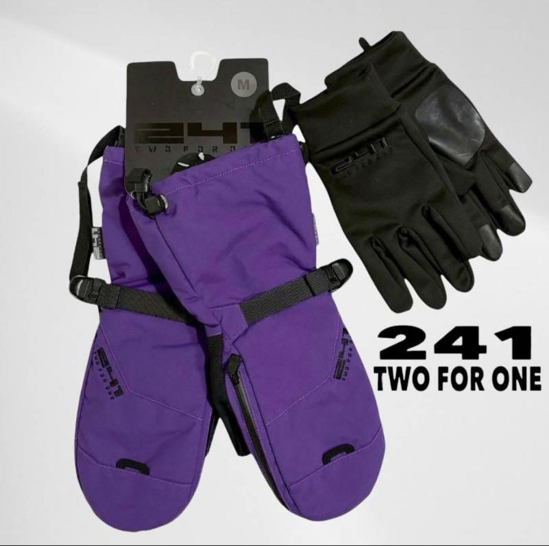 新品未使用品 241TWO FOR ONE スノーボードグローブ¥17600