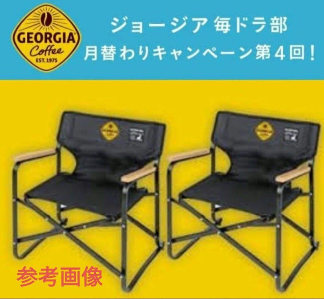 ジョージア ディレクターズチェア CS BLACK LABEL　2脚セット