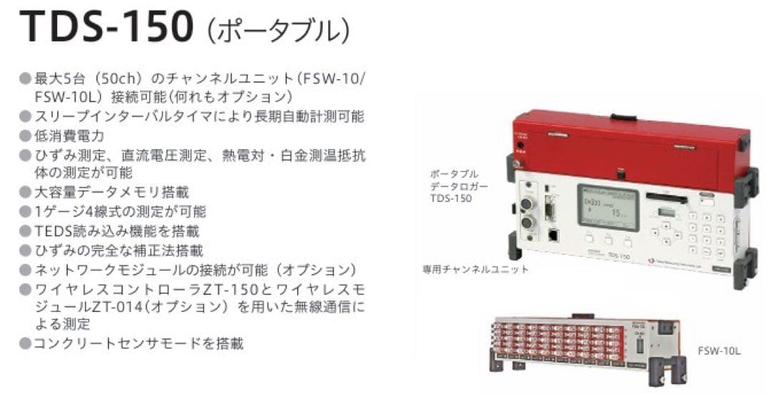 ポータブルデーターロガーTDS-150