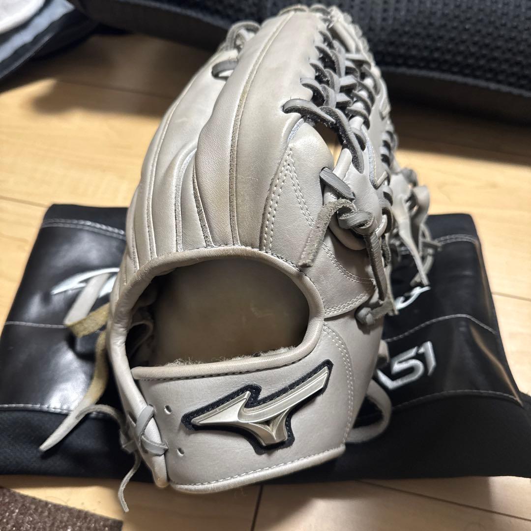 Mizuno Pro 軟式グローブ グレー 51
