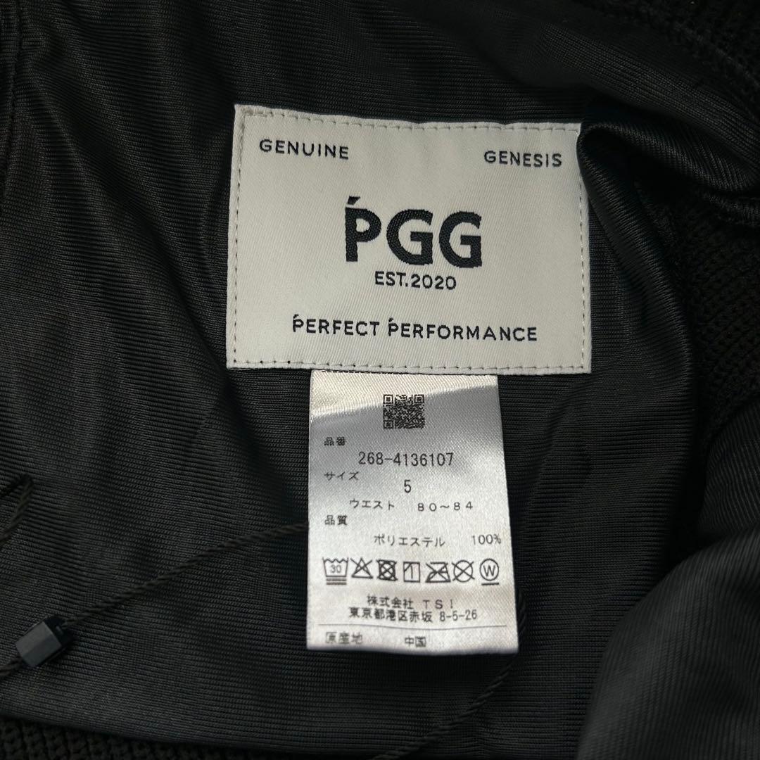 新品　PGG パーリーゲイツ　パンツ　ジョガー　ニット　ブラック　ウエストゴム