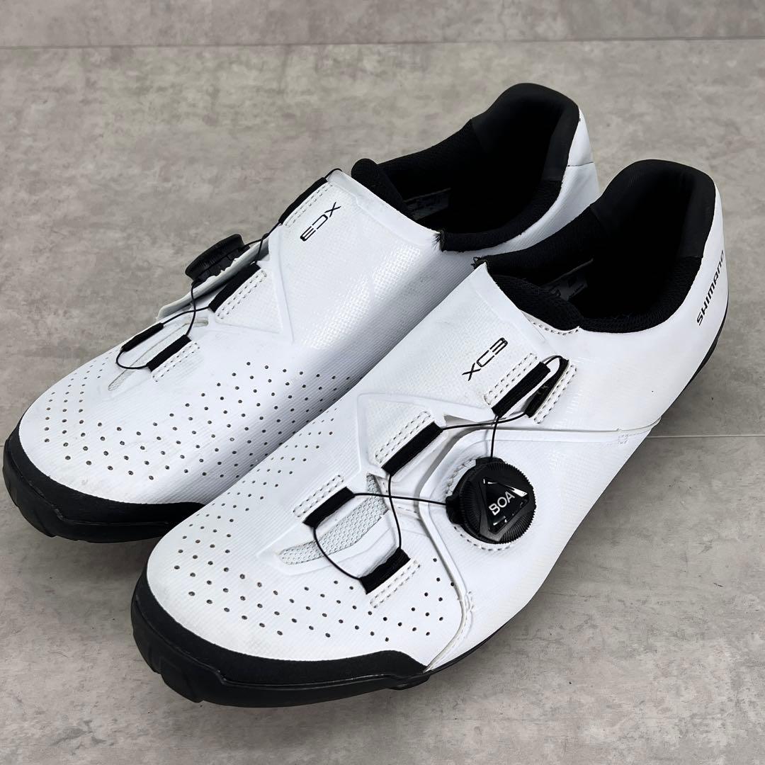 【美品】Shimano XC3 SH-XC300 ホワイト 43(27.2cm)