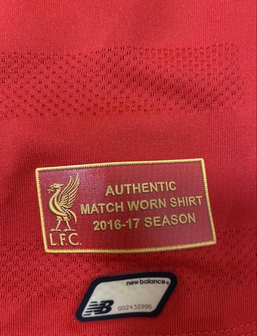 リバプール ワイナルドゥム 実使用 直筆サイン入り ユニフォーム リヴァプール