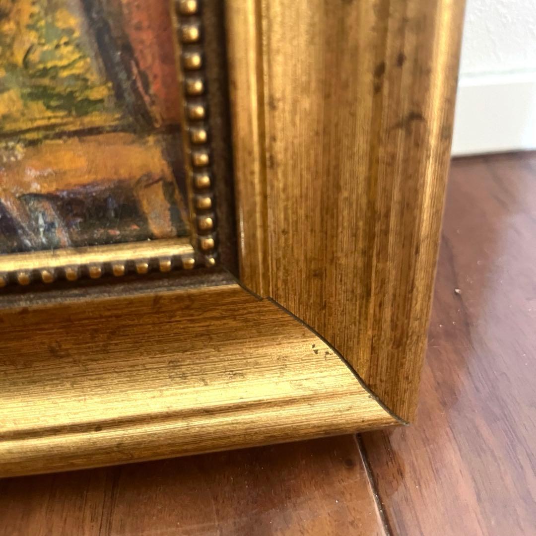 絵画　マルク・シャガール　「オータムンインヴィレッジ」　額付き