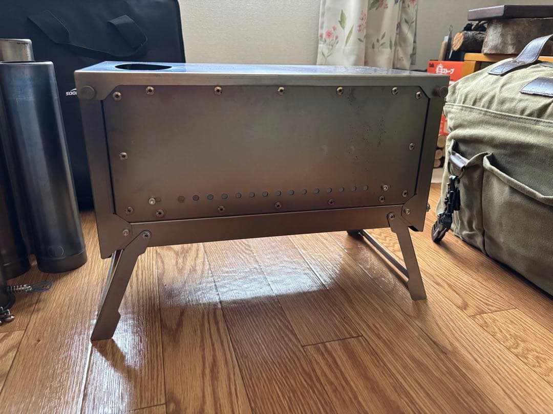 Soomloomチタン製薪ストーブFIERY2. 0折り畳み式組立て式コンパクト