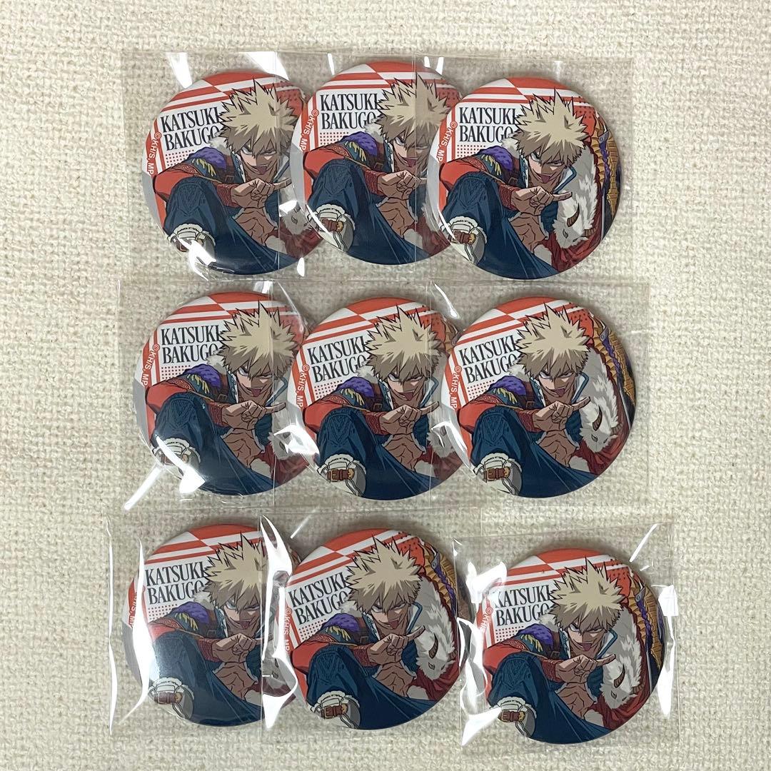 僕のヒーローアカデミア ヒロアカ 爆豪勝己 JF2025 十傑 缶バッジ　9個