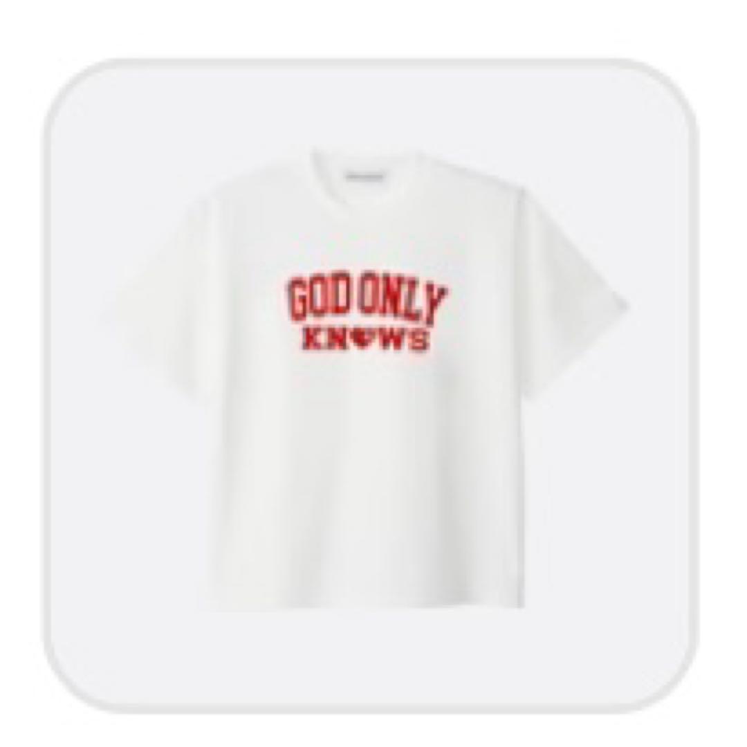 ミュージシャン GOD ONLY KNOWS COLLEGE LOGO T-SHIRT