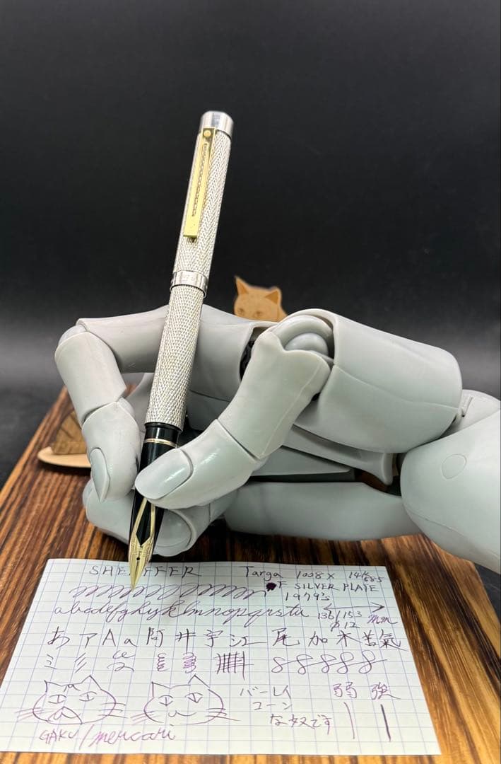 SHEAFFER 万年筆 タルガ 1008X バーレイ シルバープレート 14K