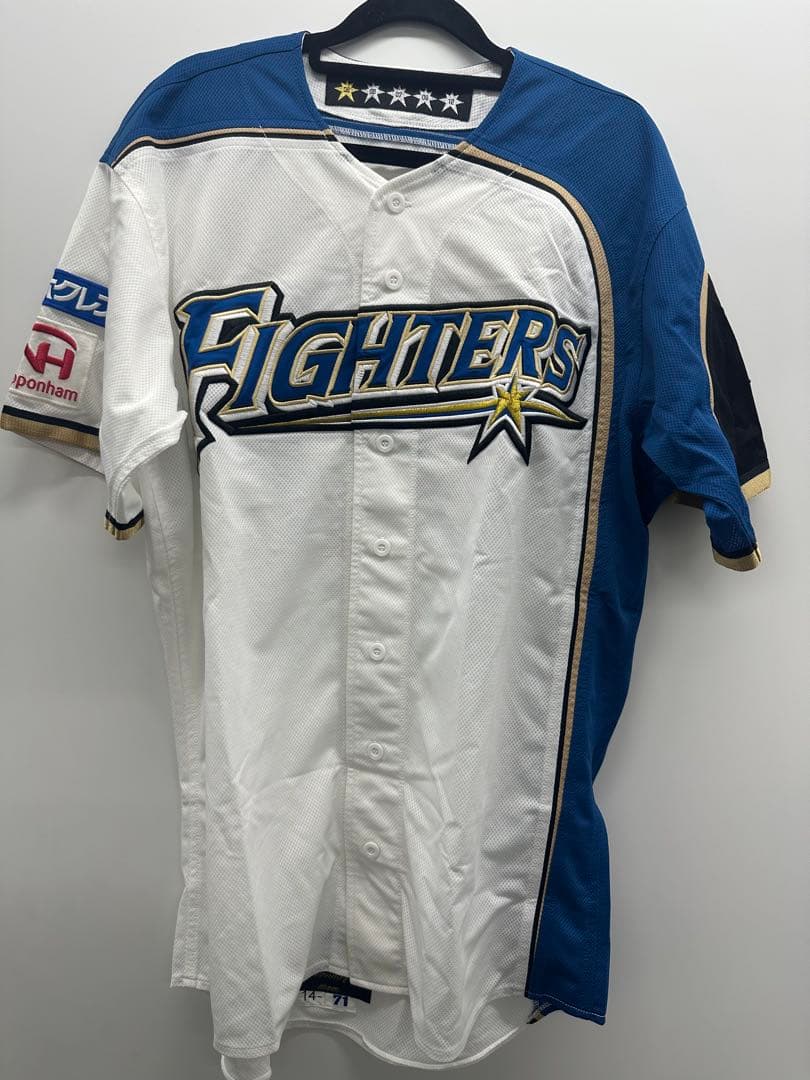 北海道日本ハムファイターズ　日ハム　柏原純一　ユニフォーム上下　本人着用