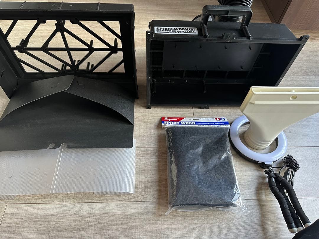 タミヤ 塗装ブース ペインティングブースII シングルファン 排気ノズル付