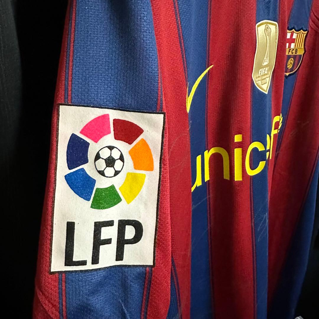 FCバルセロナ　直筆マルチサイン　ユニフォーム　証明書付き　メッシ　イニエスタ