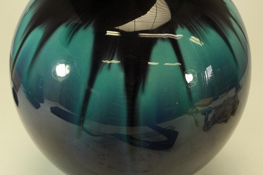 三代 徳田八十吉 作 正彦 壷 共箱 美品(ZE589)