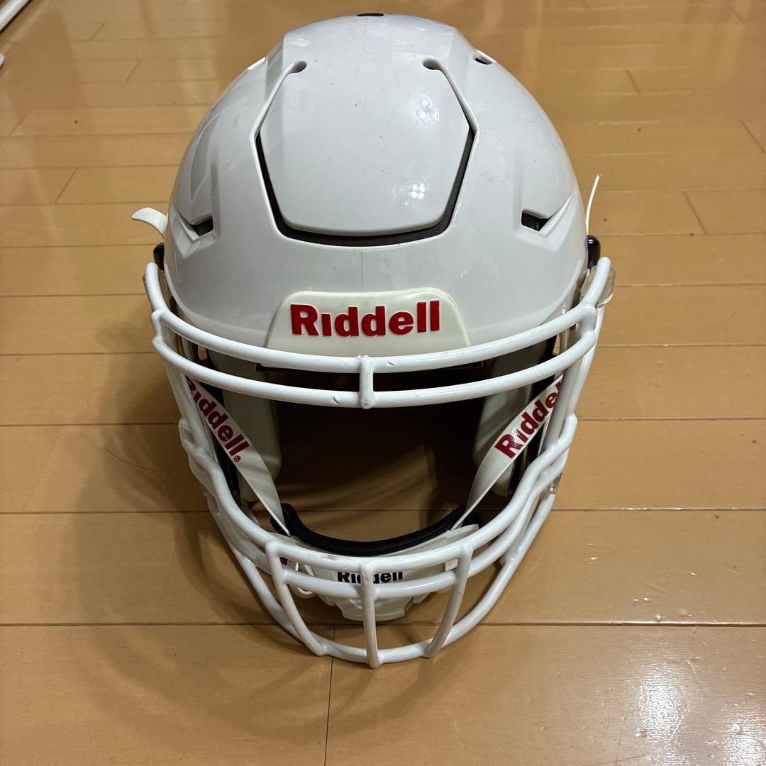 【ほぼ未使用】Riddell アメリカンフットボールヘルメット ホワイト