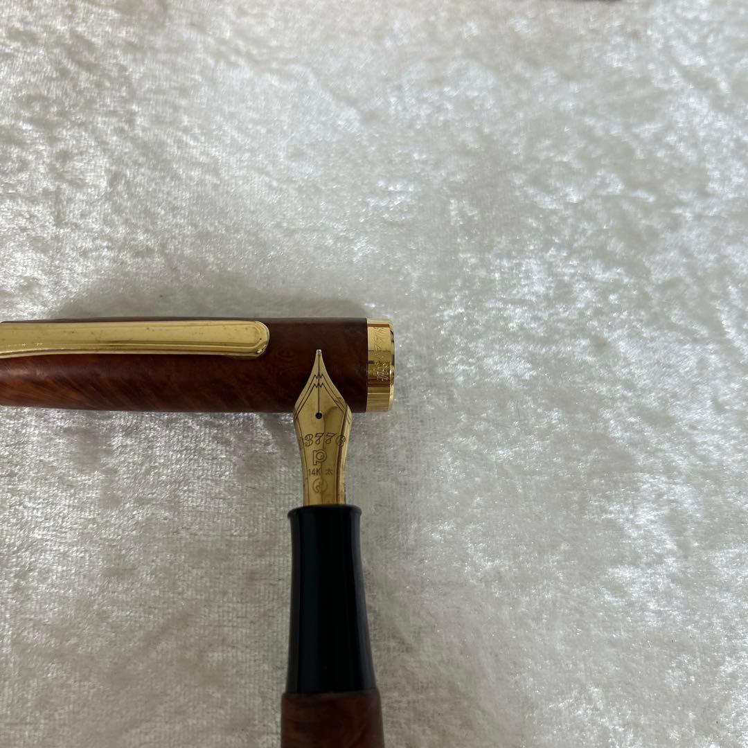 Platinum #3776木製ブラウン万年筆