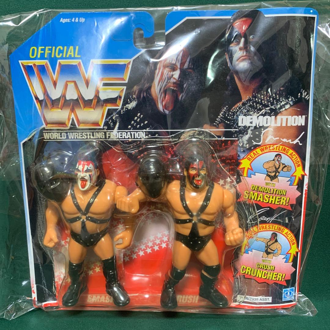 希少 WWF ハズブロ フィギュア プロレス デモリションズ