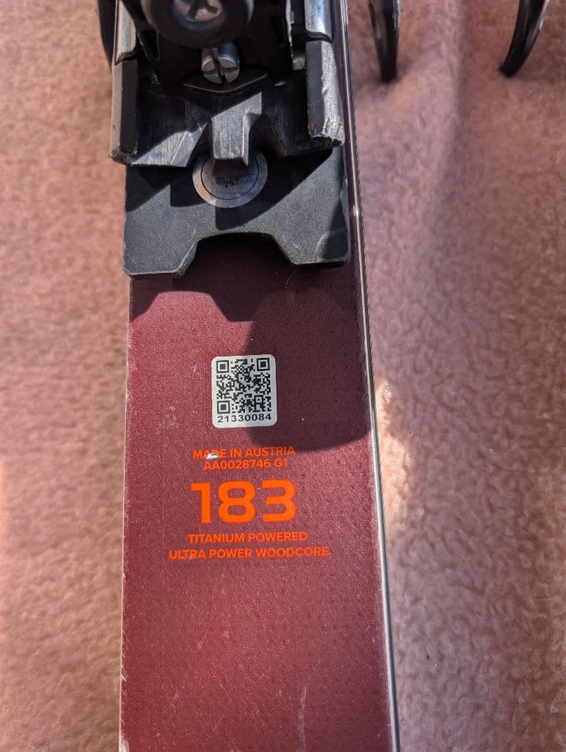 Atomic スキー板　183cm