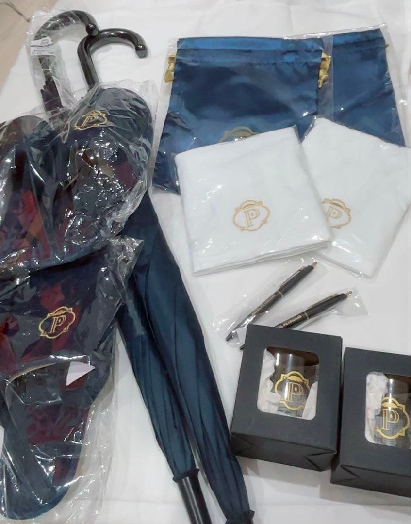 ワイテルズ　ホテペト　アメニティ　傘　巾着　タオル　　グラス　スリッパ