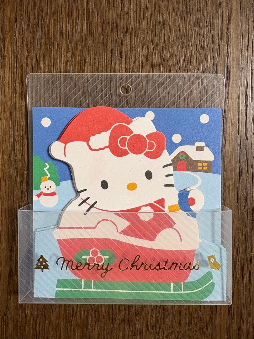 レア♡サンリオ♡キティ クリスマス ダイカットメモ 1991年