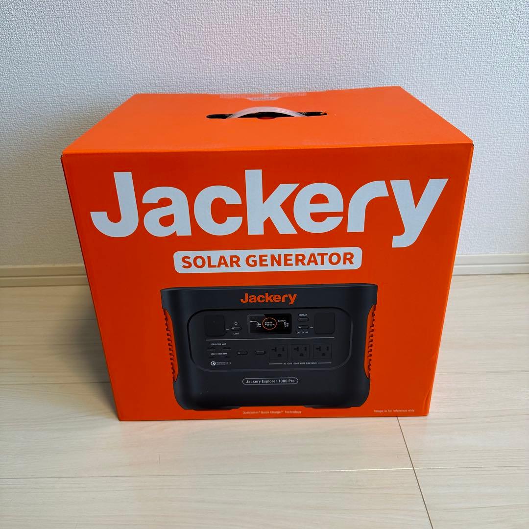 【新品未使用】Jackery ポータブル電源1000 pro JE-1000B