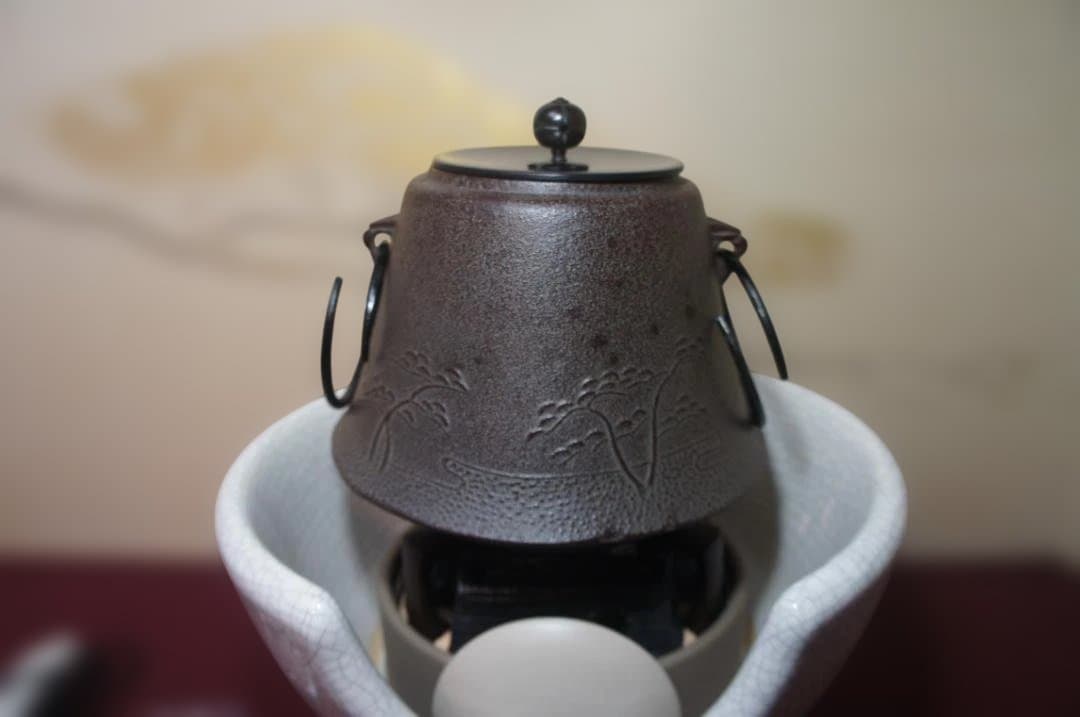 ☆ 創巧野々田 しろ薩摩風炉(紅鉢型)電熱器 国宝敬典富士釜他フルセット送料込み