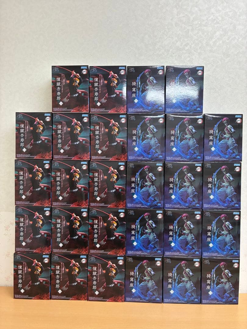 鬼滅の刃 xrosslink フィギュア 猗窩座 煉獄杏寿郎　28個セット