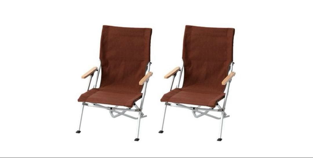 2脚セットスノーピーク　ローチェア30 ブラウン