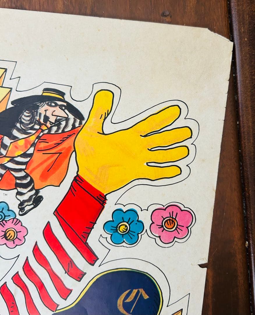 74' McDonalds Calendar マクドナルドカレンダー 当時レトロ