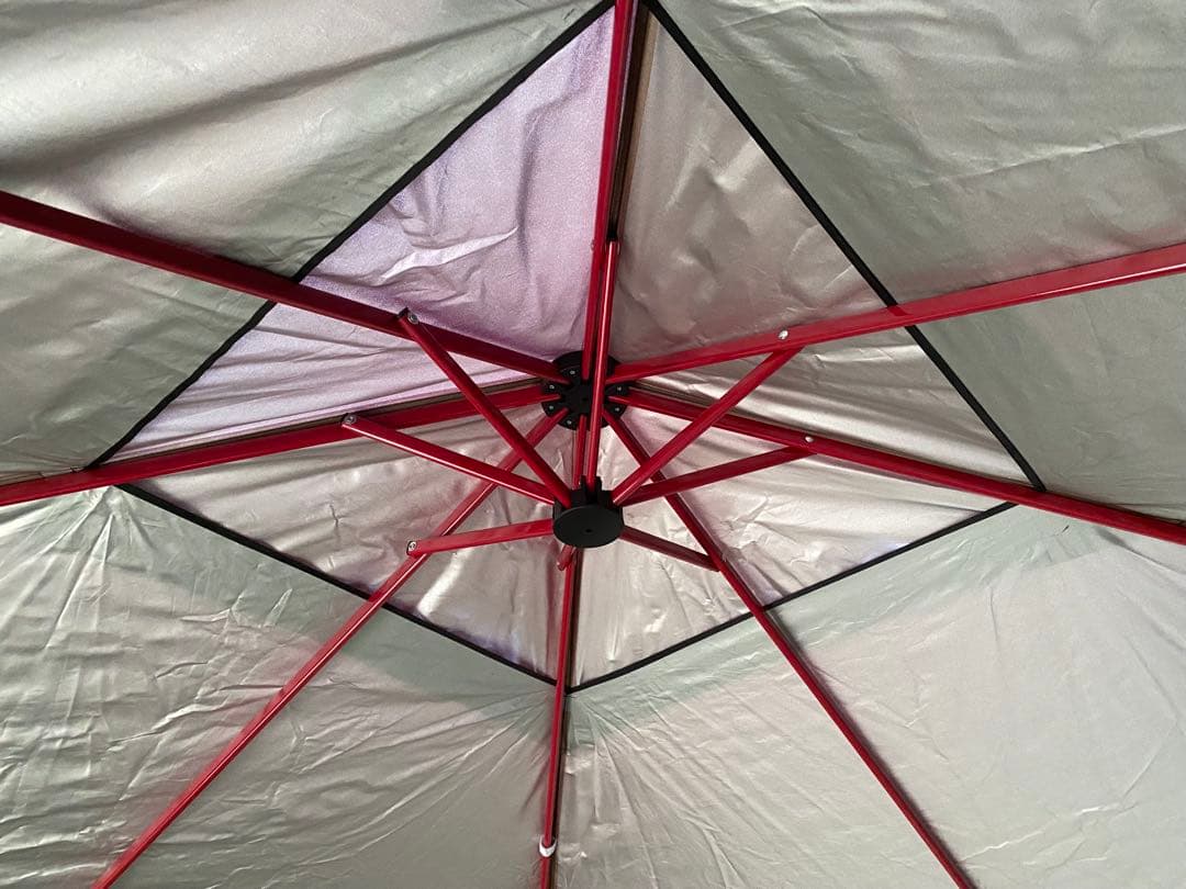 FIELDOOR ワンタッチタープテント 強化版(3.0×3.0)幕4枚付き