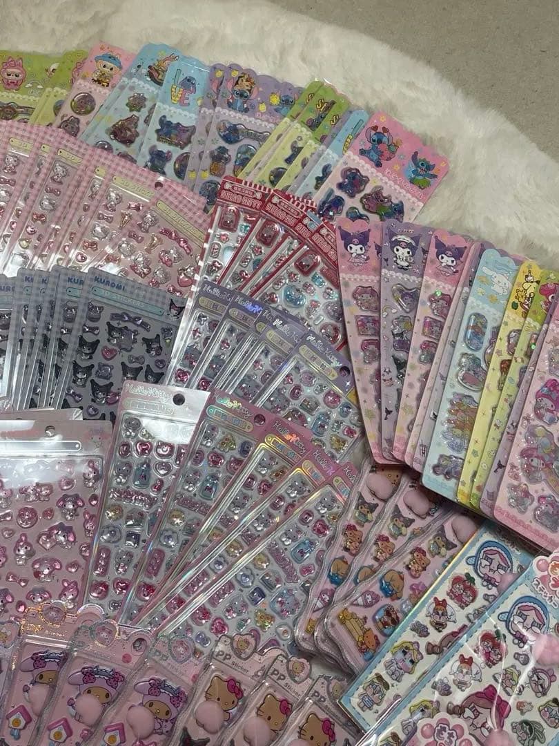 確認用 キャラクターシールセット カラフル