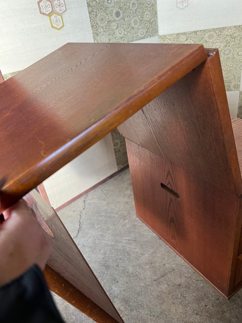 片袖机 折りたたみ文机 レトロ家具 アンティーク 時代家具