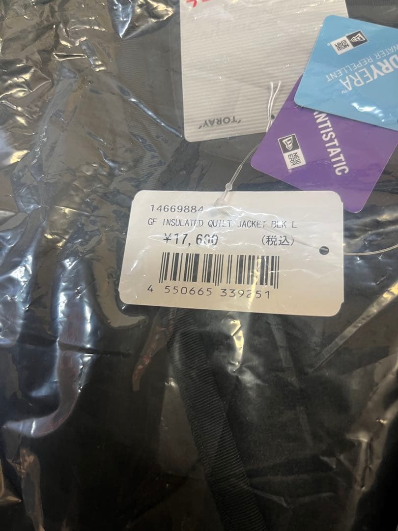 ニューエラゴルフ インサレーテッドキルティング セットアップ ブラック L