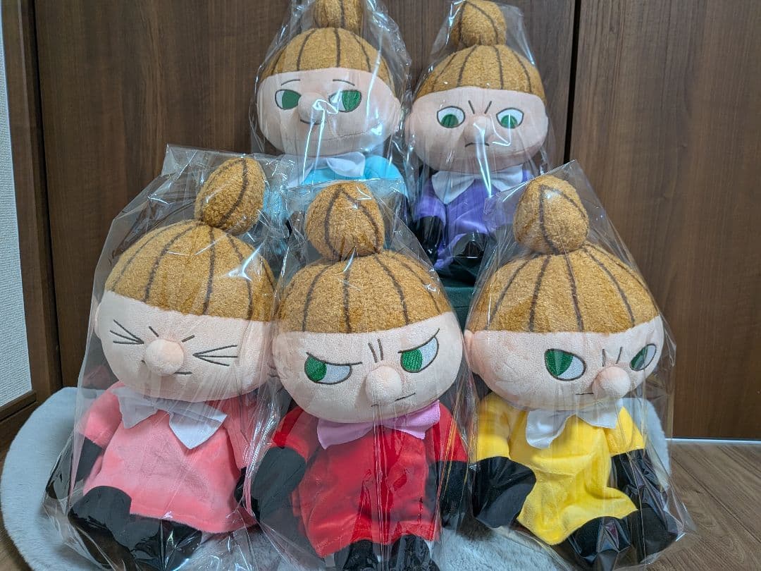 ムーミンリトルミィぬいぐるみ 5色セット